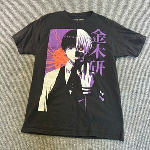 Tokyo Ghoul Ken Kaneki Funimation Graphic T-Shirt Black Mens Medium 2020 Anime